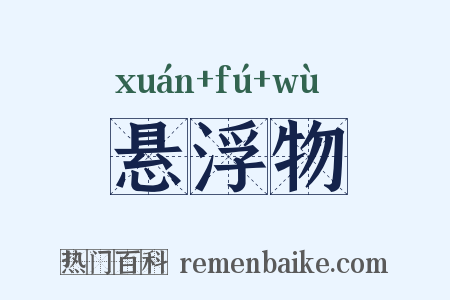 悬浮物是什么意思的图片